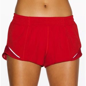 LULULEMON 🍋Red Hotty Hot Short (no liner)